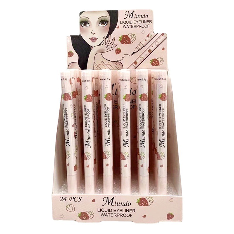 New Product Mlundo Ultra-Fine Liquid Eyeliner Pen, Smooth, Quick-Drying, Color-Rich, Waterproof, Sweat-Resistant, Long-Lasting, Not Easy to Smudge