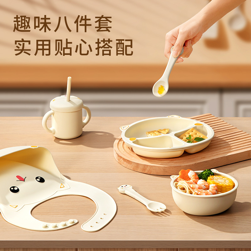 Plato de comedor para bebés Plato dividido Plato de comedor para bebés Plato de comedor para bebés Plato de comedor