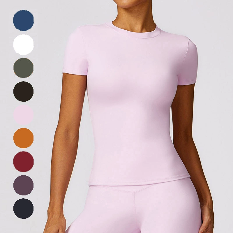 Европейская и американская шлифовальная футболка с быстрым сухим рукавом с короткими рукавами