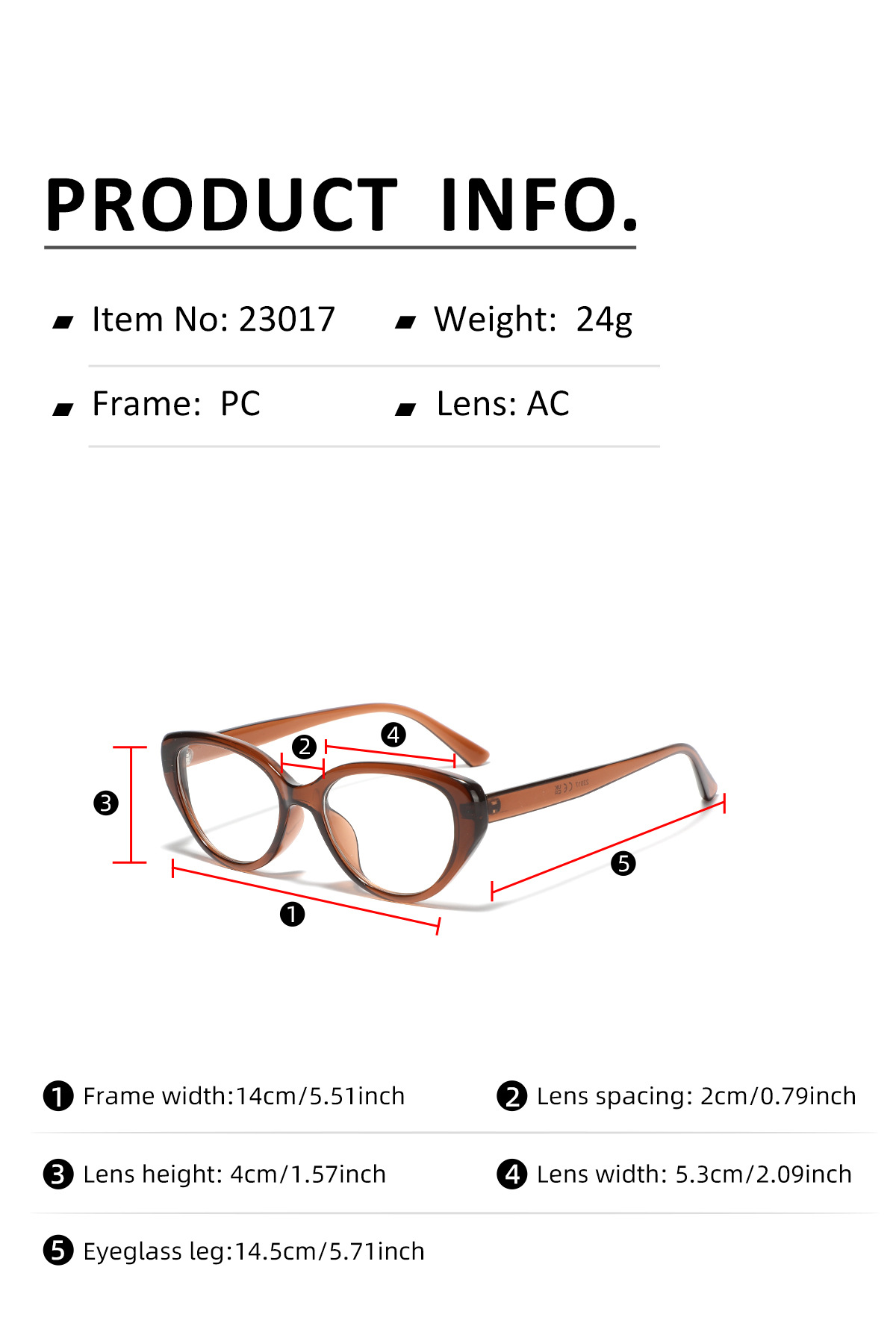 Hip-hop Streetwear Geometric Ac Cat Eye Full Frame Optical Glasses display picture 2
