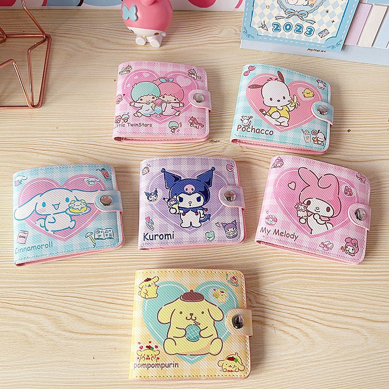 80% off Wallet Stitch Kuromi Leather Waterproof Button Card Slot Id Holder Children's Multifunctional Coin Purse 80% off Wallet Stitch Kuromi Leather Waterproof Button Card Slot Id Holder Children's Multifunctional Coin Purse