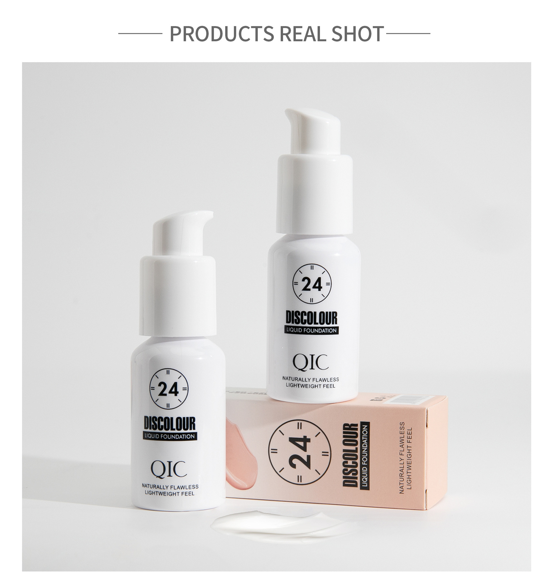QIC Qini Color-changing Foundation for Natural Adhesion, brightening, setting, concealing and color-changing BB Cream - North American makeup undefined