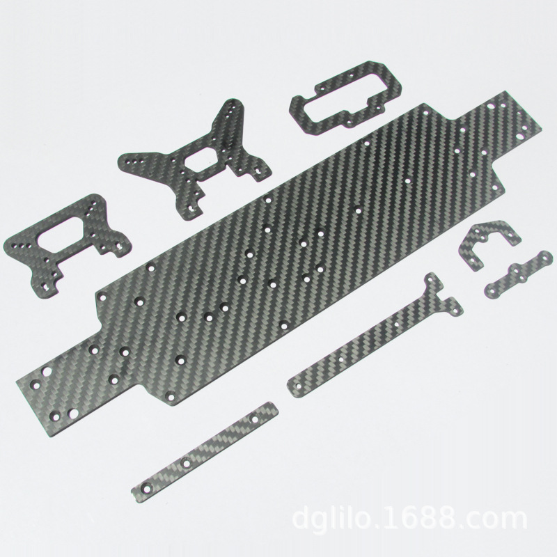 [DgLiLo] Weili 1:10 Off-road Vehicle Upgrade Carbon Fiber Accessories Chassis Shock Sock 104001