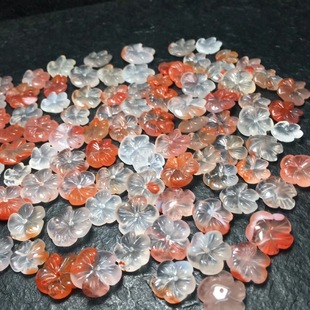 Nanhong High Ice Floating Flower Carved Plum Accessories Nanhong Plum Blossom Carved Pieces Small Accessories Ketang Manufacturers Wholesale