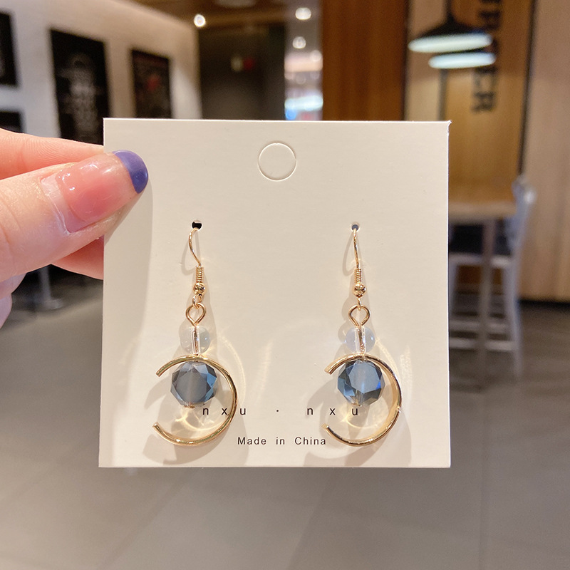 Pendientes de aleación moda coreana, estilo lujo ligero, ideales para puestos callejeros, mercado nocturno y ventas en vivo, al por mayor