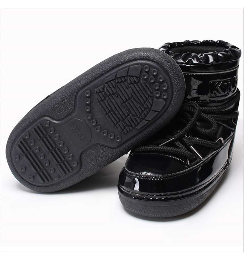 Warme Schneestiefel für Damen, neue Winter-Mondstiefel für Damen, Zwischensohle mit dünner Sohle, wasserabweisende Space Boots_voghion.com