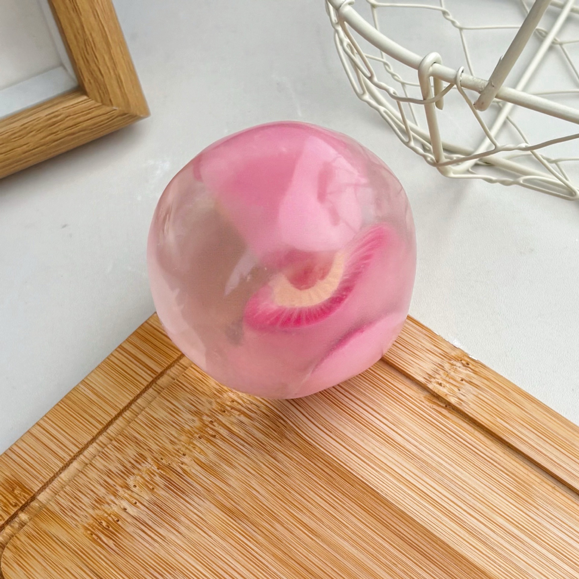 6cm peach vaseline handmade balls [not maltose]