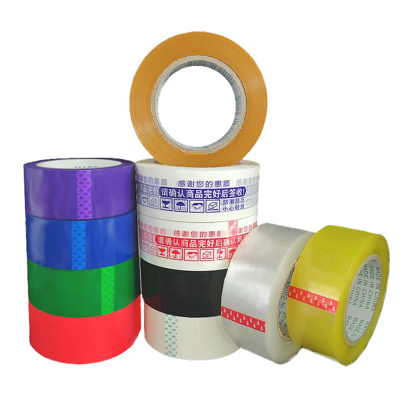 Cinta transparente, rollo grande, fabricante de color, cinta de embalaje de cinta de sellado urgente al por mayor, cinta adhesiva transparente de 6cm