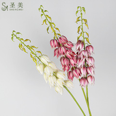 模造花材バニラ風鈴偽花家庭装飾花芸鳳尾糸蘭生け花人工花置物造景