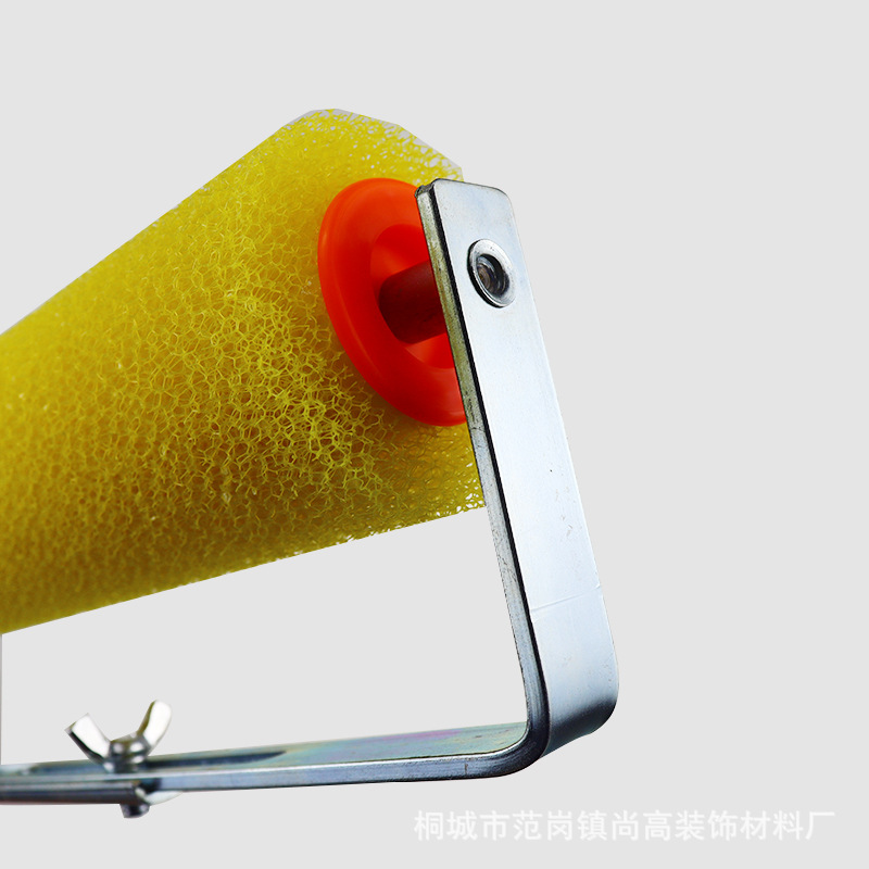 En stock ventas Bang serie de acabado alargado 20 pulgadas cepillo de rodillo cepillado flor grande flor pequeña flor esponja epoxi patrón naranja