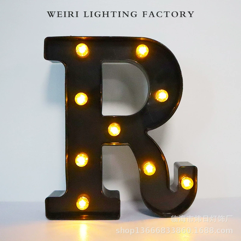 LED рекламная буква, черная подсветка алфавит, крупная декоративная английская буква 21,8 см