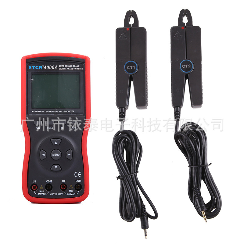 铱泰ETCR4000A双钳相位伏安表双钳数字相位伏安表伏安相位表 功率