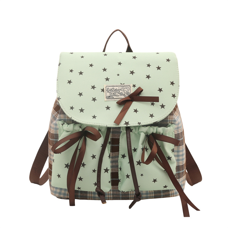 Mochila de mujer retro alta sensación bolso coreano simple de alto valor de tela Oxford correa mochila pequeña