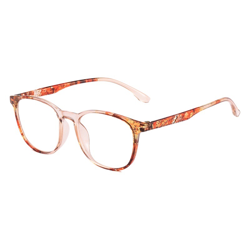 Miopía gafas hombres de estilo coreano de moda marco redondo marco negro liso en línea a juego grado pantalla digital cara gafas pequeñas marco gafas lisas mujeres