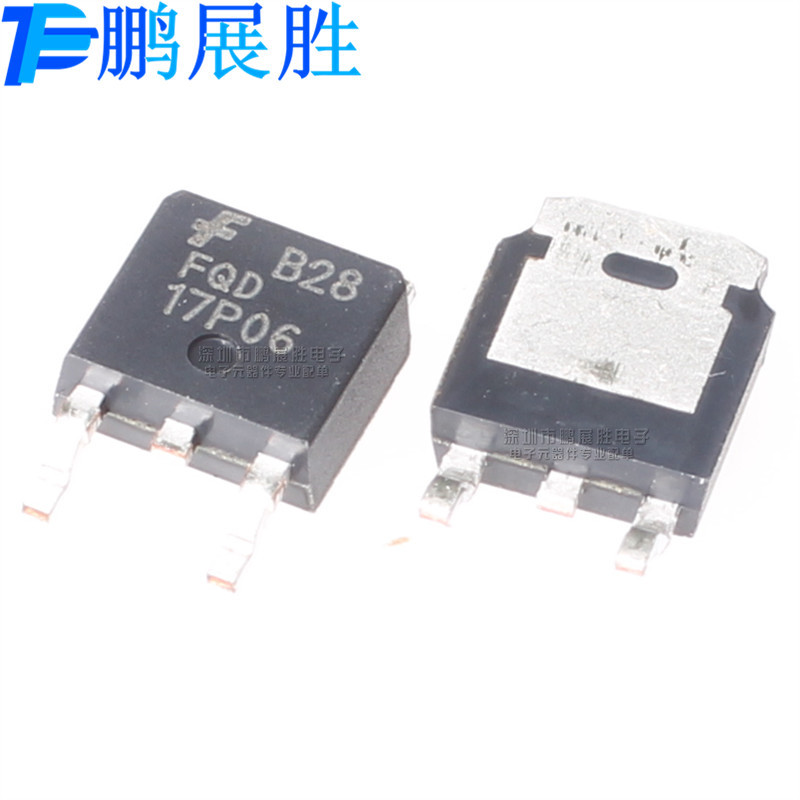 FQD17P06 全新原装 贴片TO-252 P沟道 耐压60V电流12A 功率MOSFET