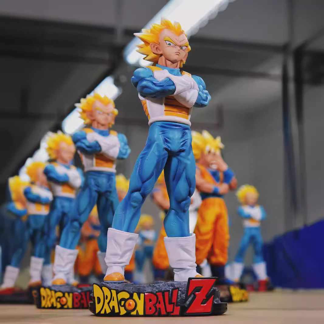 ドラゴンボール戦士立ち姿余震悟空とベジェータ共感セットスーパーサイヤ人フィギュア置物