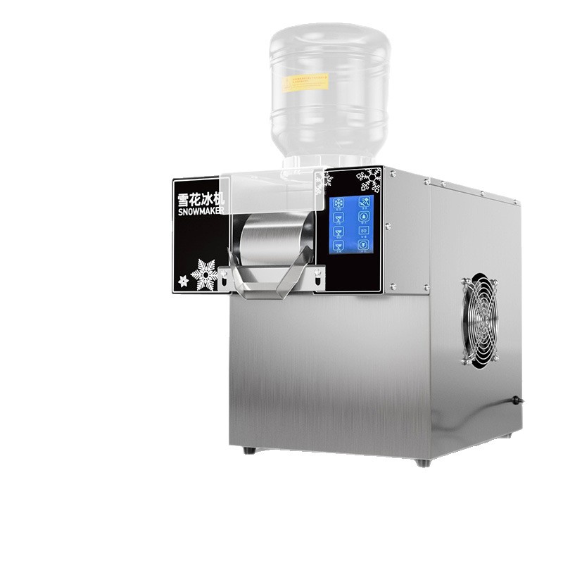 La máquina de hielo de copos de nieve de bebida de frutas comerciales instala un puesto especial de máquina de hielo de algodón de leche totalmente automática. image 5
