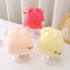 嬰兒帽子2023韓國新款秋冬ins兒童針織帽可愛寶寶保暖套頭帽子