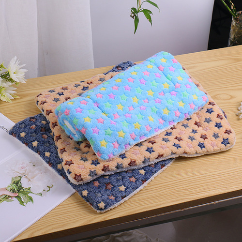 Pet mat thick plush dog bed large small medium pets pad spring winter warm cat bed pet mattress
