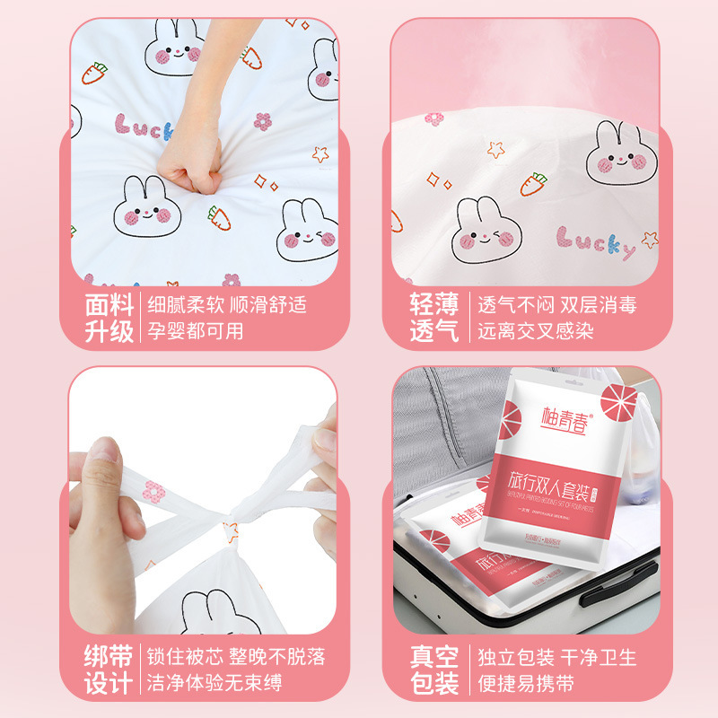 Disposable set for traveling