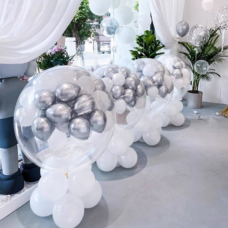 36inch バルーン真円厚みのある防爆ラテックスボールスクエア爆発誕生日結婚式の部屋の装飾フロア爆発ボールアレンジメント|undefined