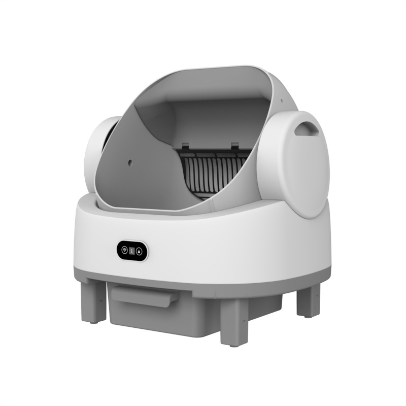 lavabo inteligente para gatos totalmente cerrado inodoro de limpieza automática semiabertura inodoro para gatos de gran capacidad fábrica de chaohong