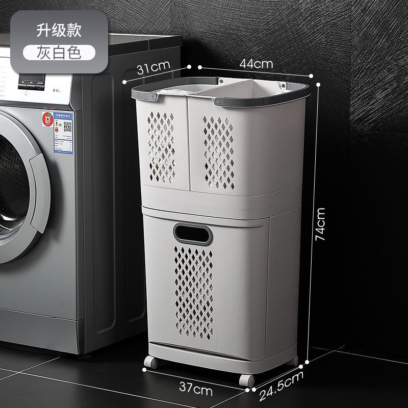 Cesta de ropa sucia Cesta de almacenamiento de ropa para el hogar Verduras Wang'h El mismo estilo de canasta de ropa sucia separa múltiples capas de celebridades de Internet