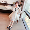 Lace skirt, white dress with bow, small princess costume, suitable for teen, 2021 collection