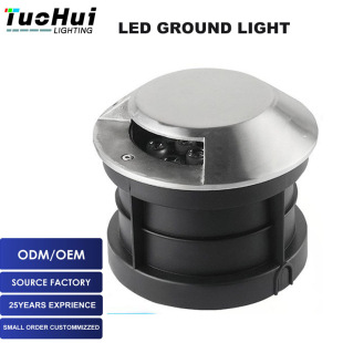 LED stainless steel high-power side transparent underground lamp waterproof turtle back lamp square side luminous corner lamp underground lamp