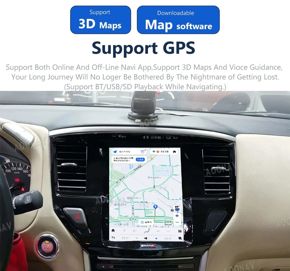 Car Radio Suitable for Nissan Pathfinder 2012-2019 Video Player Gps Navigator Hd