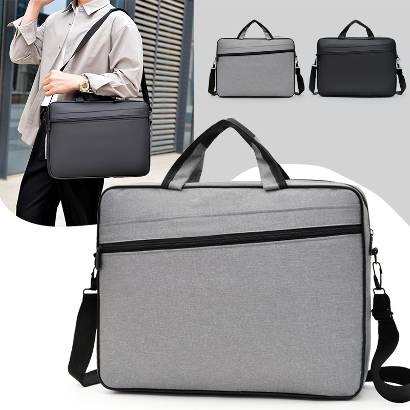 New Fashionable Minimalist Business 15inch Handheld Shoulder Tablet Laptop Bag Large Capacity for Office Commuting and Students