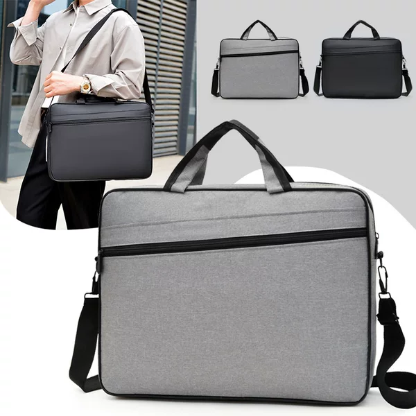 New Fashionable Minimalist Business 15inch Handheld Shoulder Tablet Laptop Bag Large Capacity for Office Commuting and Students