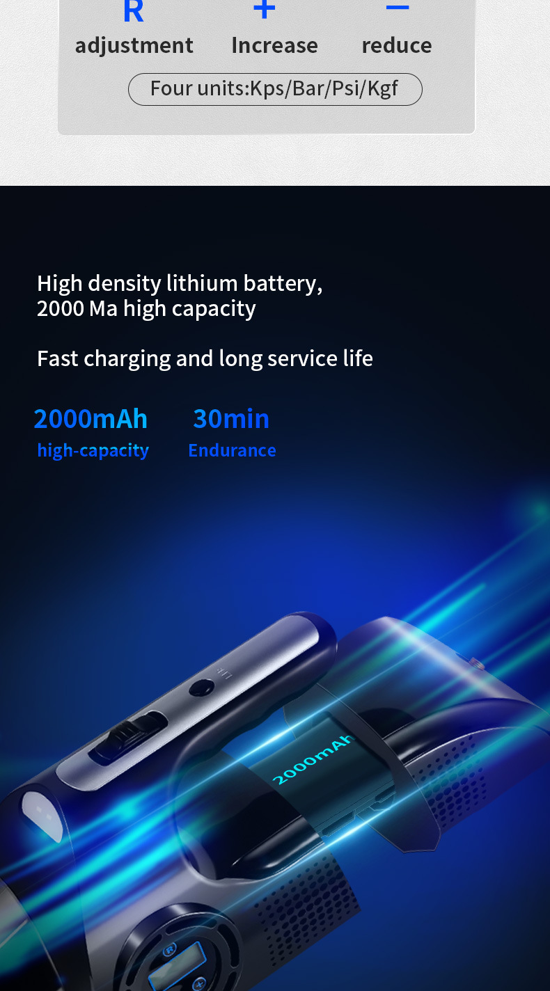 Car Vacuum Cleaner, Air Pump, Multifunctional Four-In-One Car Wireless Handheld, Home Wireless Portable