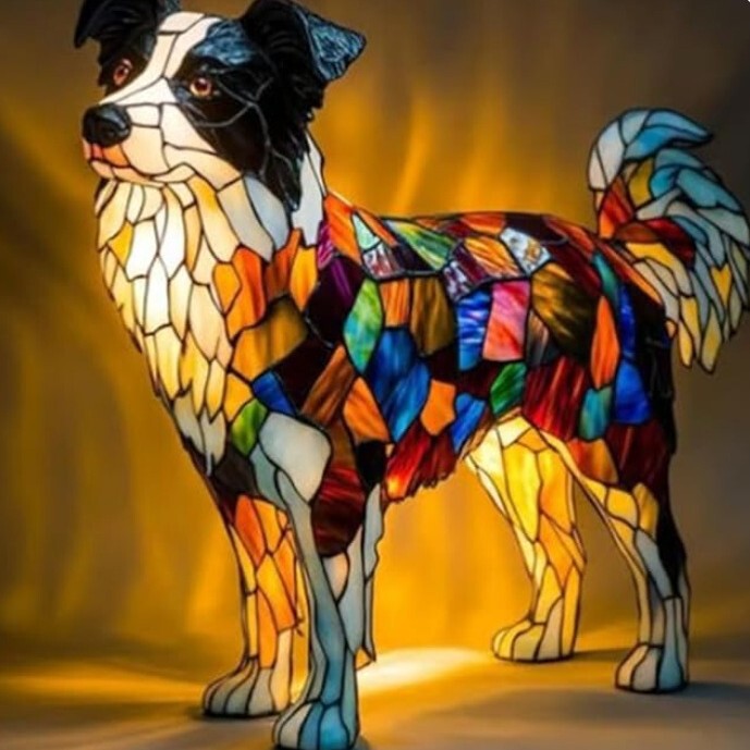 クロスボーダー新シンフォニー奇妙な犬シリーズ像 LED ナイトライトホームデスクトップ装飾樹脂装飾品|undefined