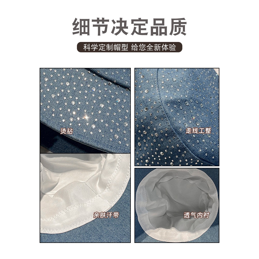 2026 vaquero lavado sombrero pescador mujer 2026 nuevo pequeño viento fragante con sombrero de perforación primavera y otoño moda año del caballo