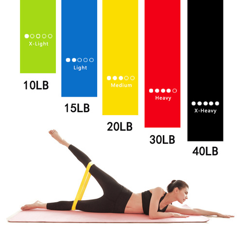 Amazon Cross-border Bestselling Glute Circle Yoga Elastic Band Home Fitness Resistance Band Regular Five Colors