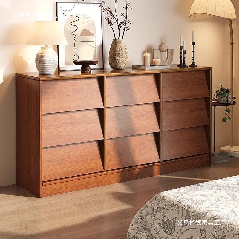 实木斗柜抽屉柜卧室床尾置物柜客厅收纳柜靠墙储物柜九斗柜小边柜