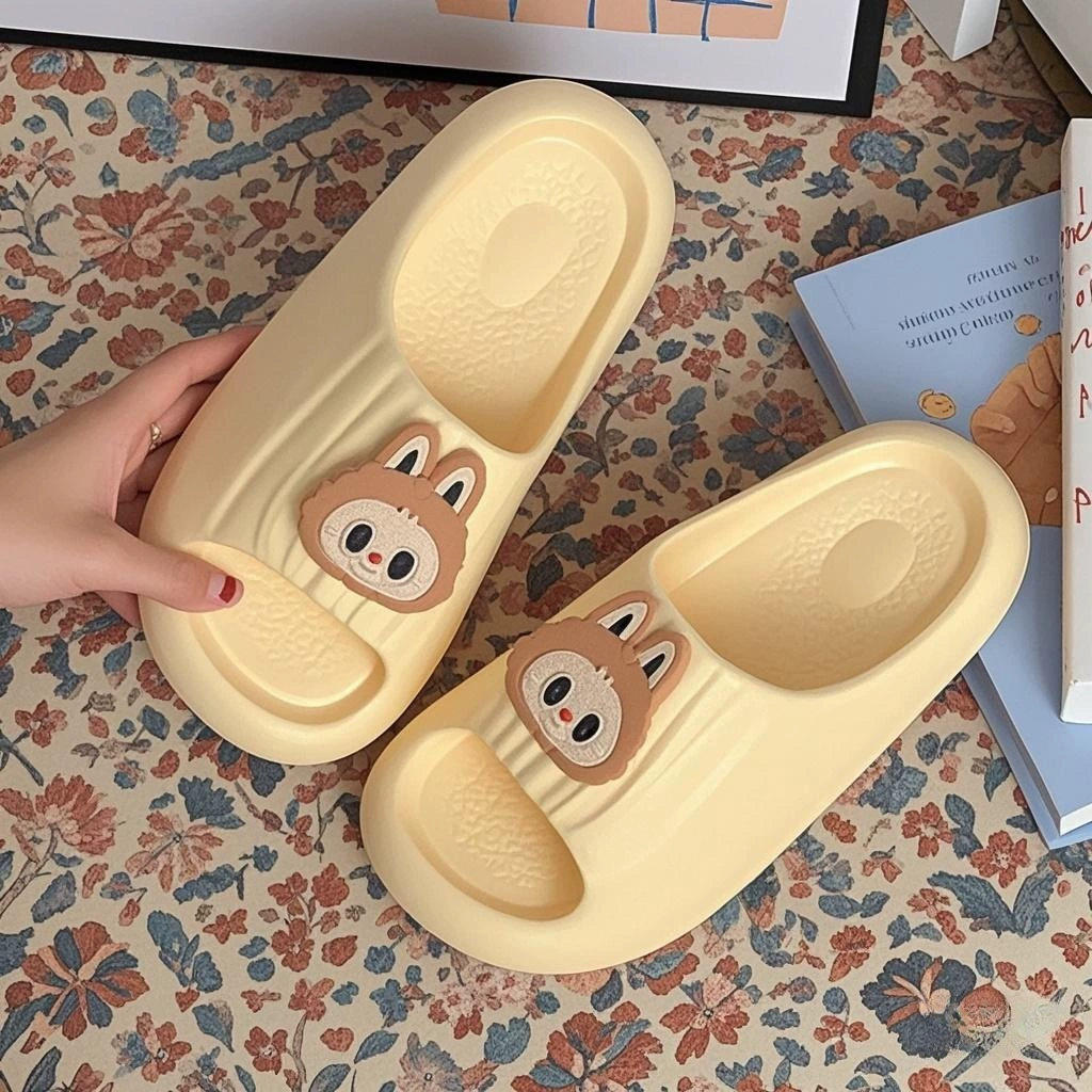 Тапочки женская летняя домашняя ванная комната противоскользящая мягкая подошва пара eva противоскользящая снаружи носить милые холодные тапочки для мужчин летом