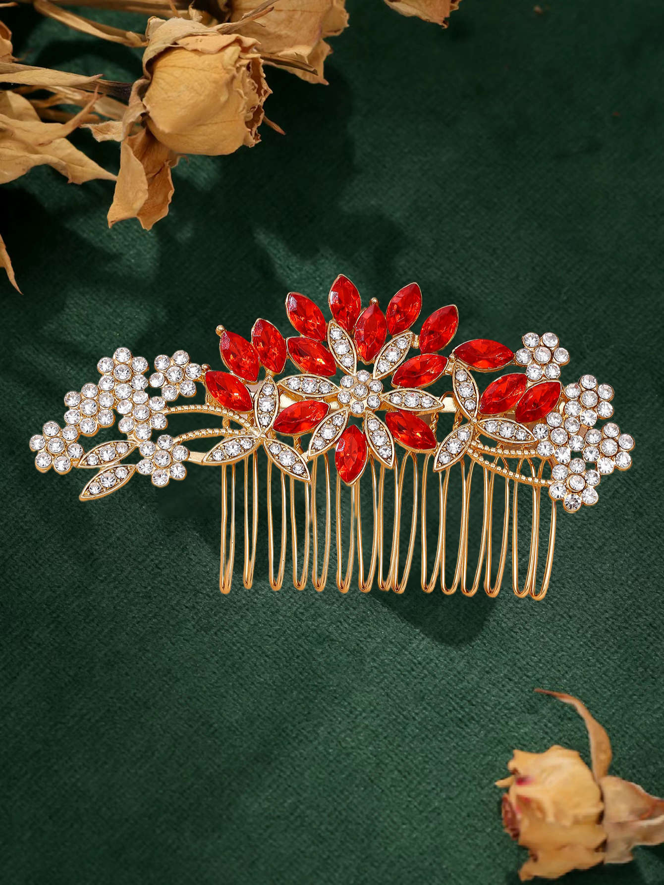 Braut Perlentischkamm Aus Metall Hochzeitsfrisur Haarschmuck_voghion.com