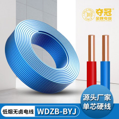 WDZB-BYJ電源コード工事低煙ハロゲンフリー絶縁家装線単股銅芯電線ケーブル