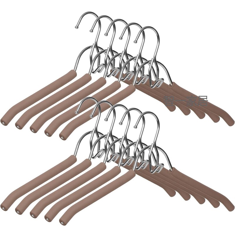 Household Clothes Hanger with Hook, Stacked Metal Clothes Hanger, Clothes Support, Multi-Functional Clothes Hanger, Removable Metal Foam Clothes Hanger