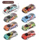 "Bare Car" 8.6cm Long Window Racing Mixed Color