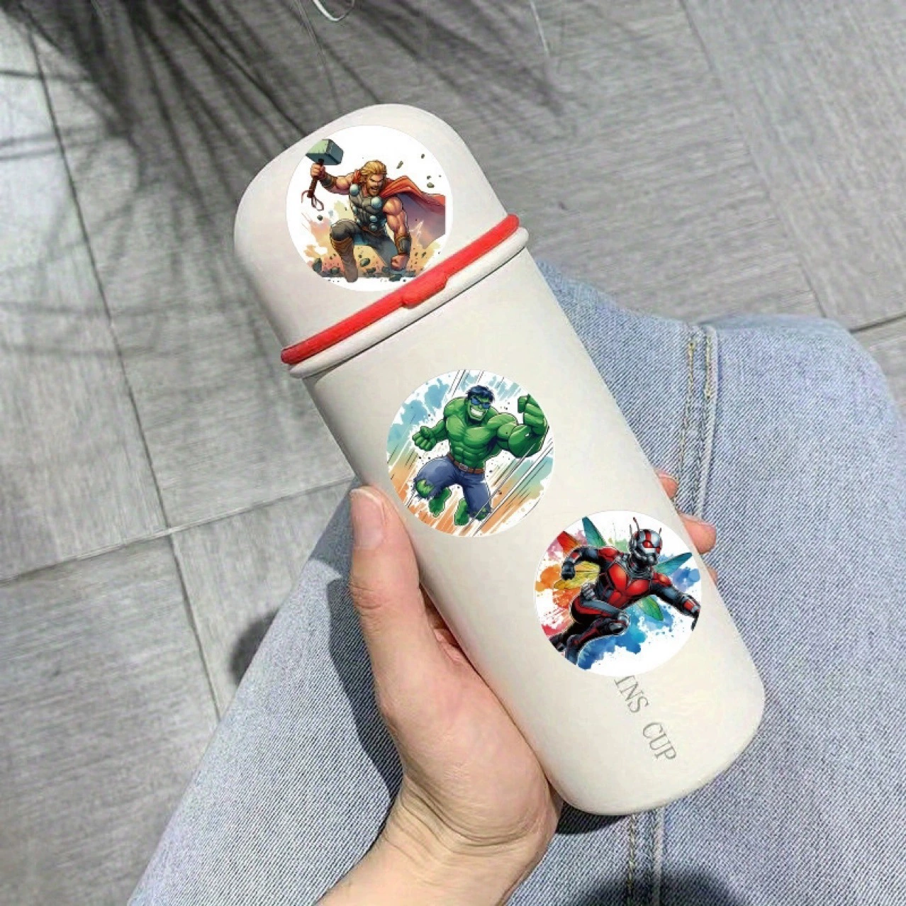 Мстители, мультперсонажи, детская награда, наклейка, 500 шт., Marvel