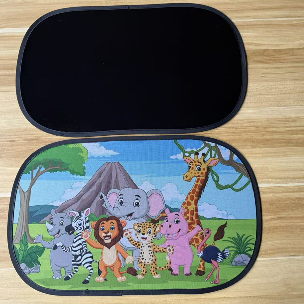 Car sun visor side shield cartoon sun shield electrostatic film sun shield summer cross-border TEMU Amazon supply