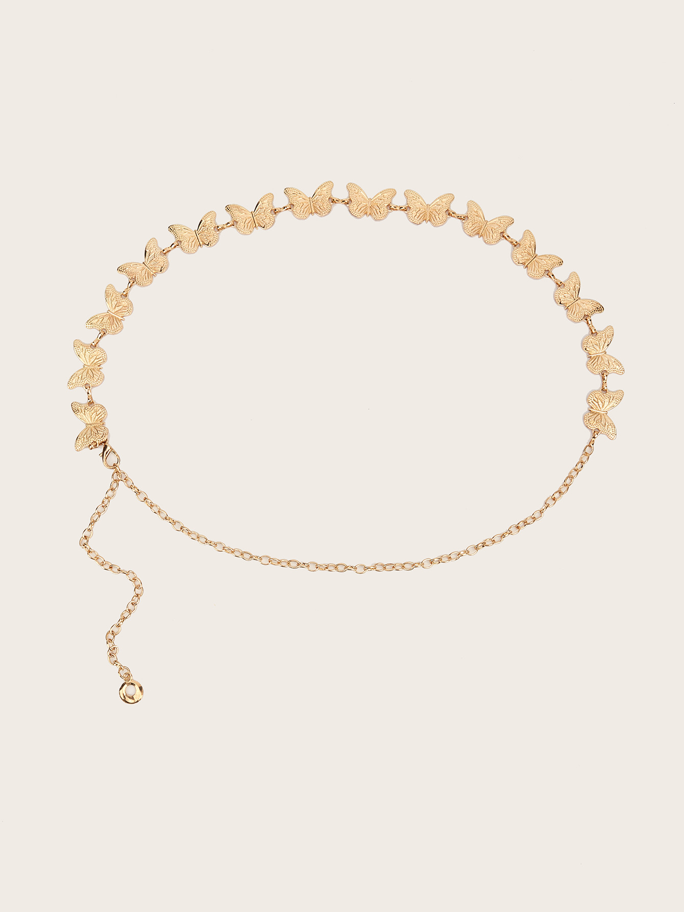 90g Weight Waist Chain Classification 1 Piece Quantity Casual, Daily, Shopping Occasion Metal Material Butterfly Pattern Women's Gender IG Style Style Gold, Silver Color Wholesale Jewelry IG Style Butterfly Metal Waist Chain 7