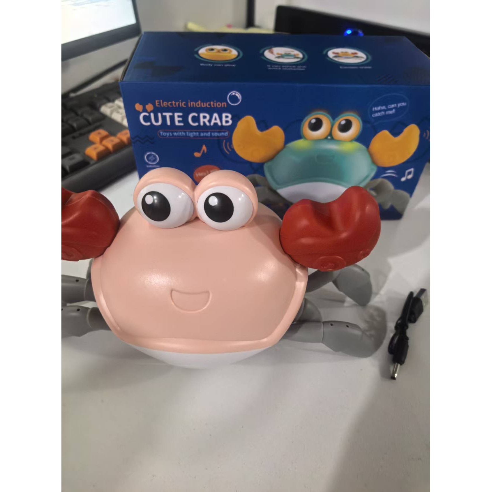 Escape Cangrejo Rastreando Juguetes eléctricos Puzzle 1 - 12 años Bebé cabeza alta ejercicios para cantar y bailar niños