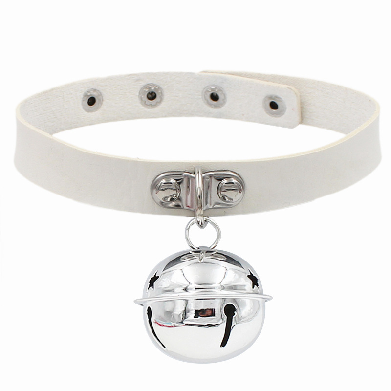 Daily Occasion Pu Leather Material Punk Solid Color Pu Leather Choker Wholesale
