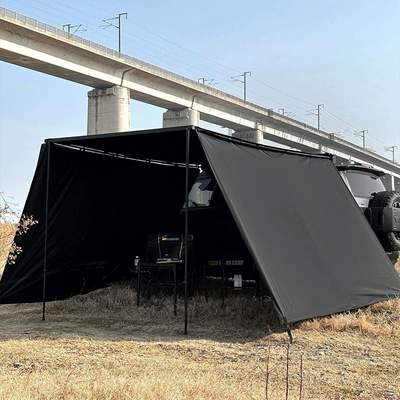 Avtomobil yan çətirləri Vinyl Side Sunshade Cloth and