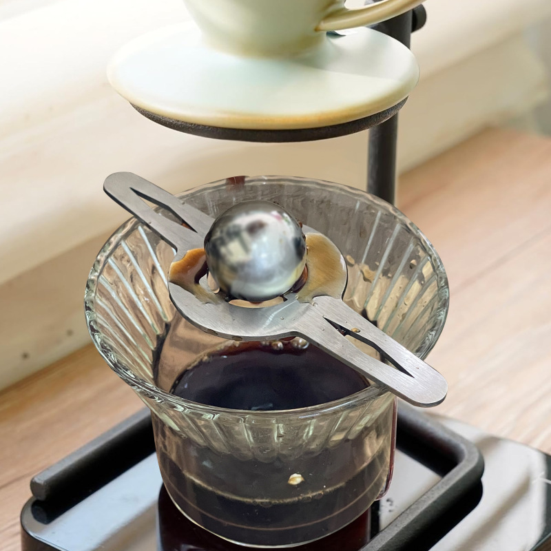 ハンドコーヒーステンレス鋼アイスボールホルダーエスプレッソ飲料冷却ボール再使用冷凍コーヒーアイスボール|undefined