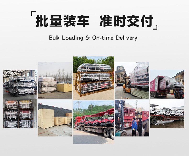 Golf Carts for Export: 6-Seater, 8-Seater Tourist Sightseeing Carts for Golf Courses and Hotels, Electric Golf Carts